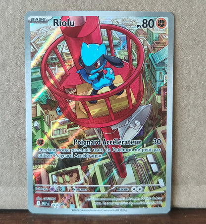 Carte Pokémon Riolu MEP010 promo Méga-Évolution, recto de l'exemplaire vendu