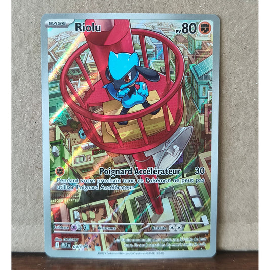 Carte Pokémon Riolu MEP010 promo Méga-Évolution, recto de l'exemplaire vendu