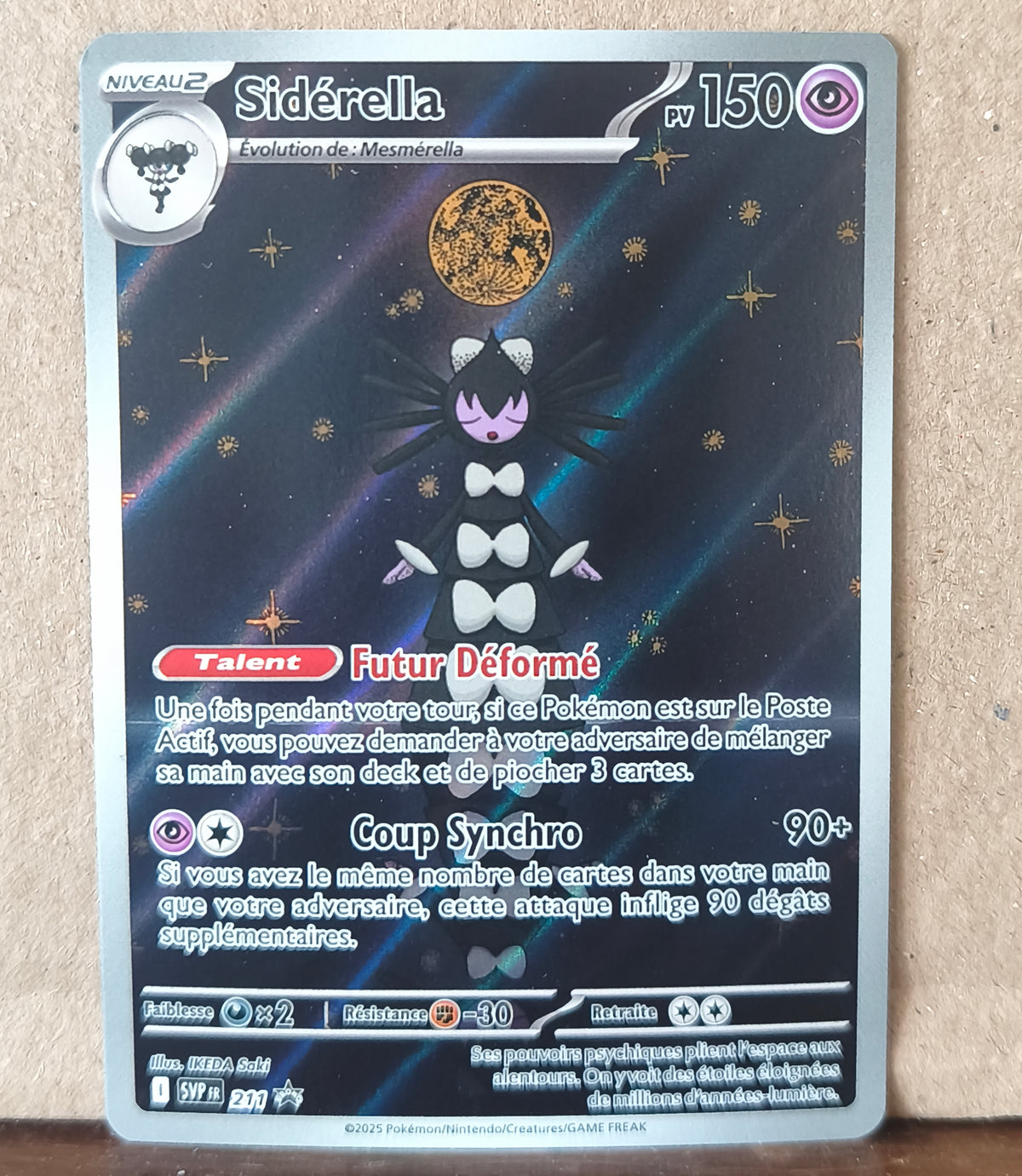 Carte Pokémon Sidérella 211 promo Écarlate et Violet, recto de l'exemplaire vendu