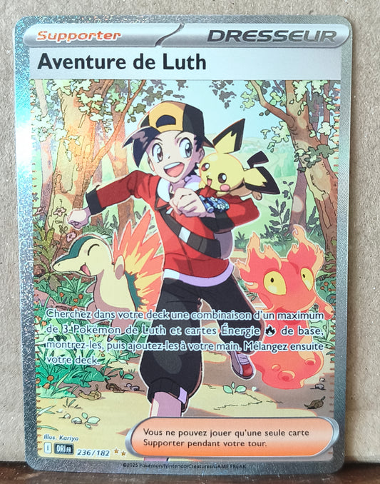 Carte Pokémon Aventure de Luth 236/182 Illustration Spéciale Rare Rivalités Destinées, recto de l'exemplaire vendu