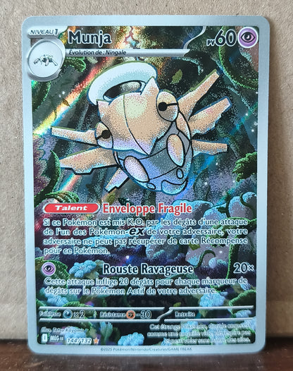 Carte Pokémon Munja 144/132 Illustration Rare Méga-Évolution, recto de l'exemplaire vendu