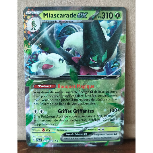 Carte Pokémon Miascarade EX 015/193 Évolutions à Paldea, recto de l'exemplaire vendu
