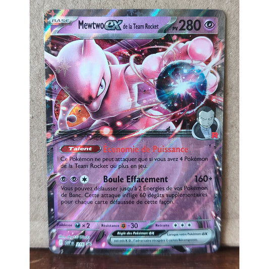 Carte Pokémon Mewtwo EX SVP216 promo Team Rocket, recto de l'exemplaire vendu