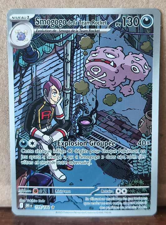 Carte Pokémon Smogogo 199/182 Team Rocket Rivalités Destinées, recto de l'exemplaire vendu