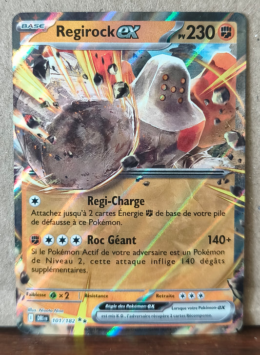Carte Pokémon Regirock 101/182 Rivalités Destinées, recto de l'exemplaire vendu