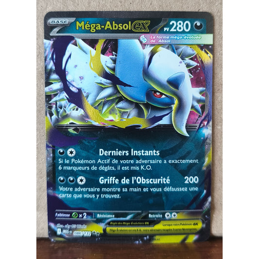 Carte Pokémon Méga-Absol EX 086/132 Méga-Évolution, recto de l'exemplaire vendu