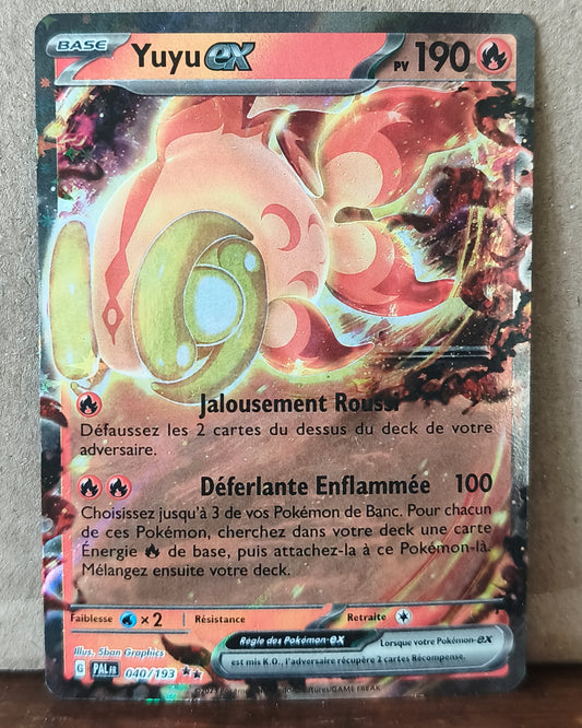 Carte Pokémon Yuyu EX 040/193 Évolutions à Paldea, recto de l'exemplaire vendu