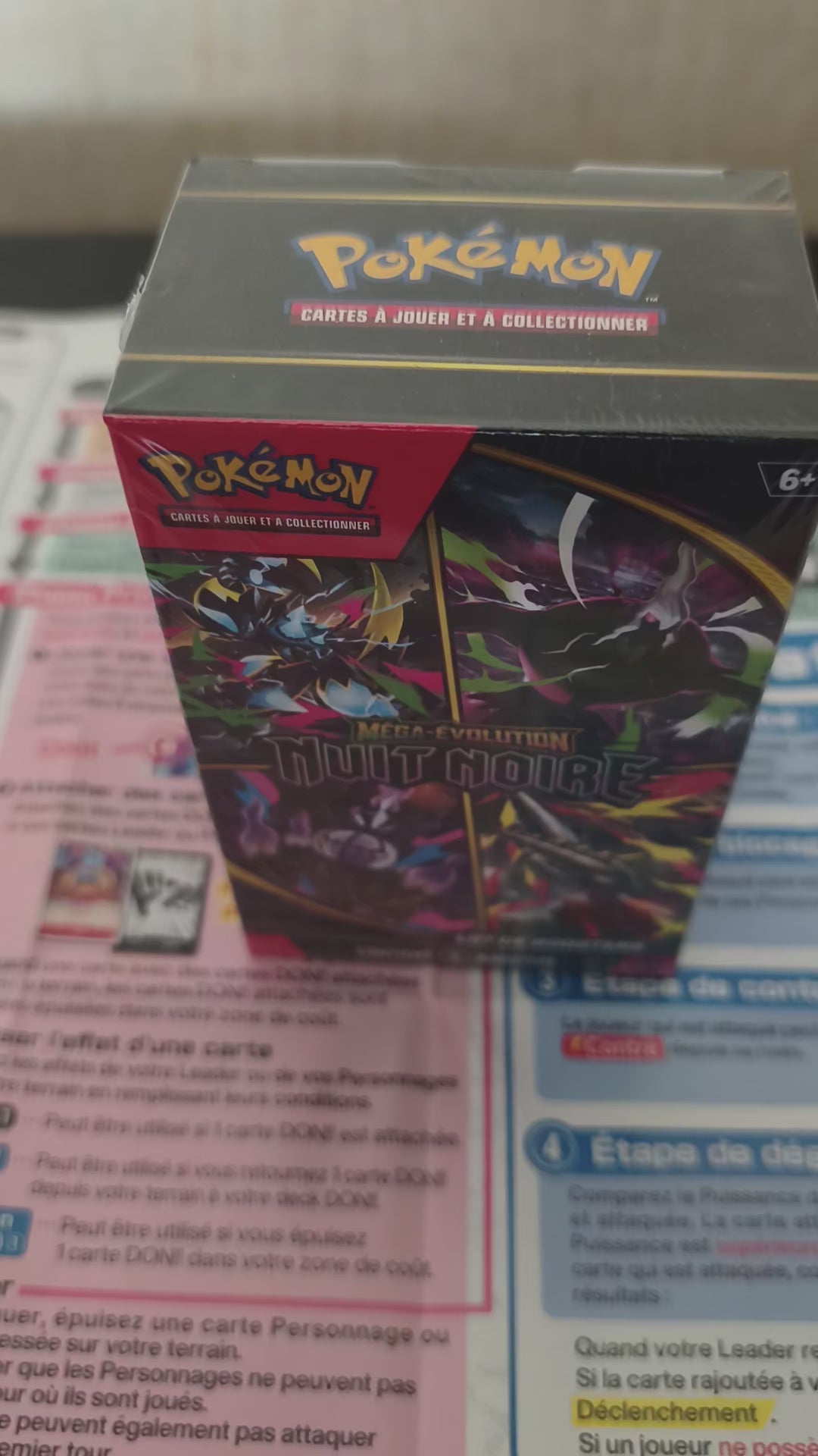 Vidéo du bundle Pokémon ME05 Nuit Noire 6 boosters